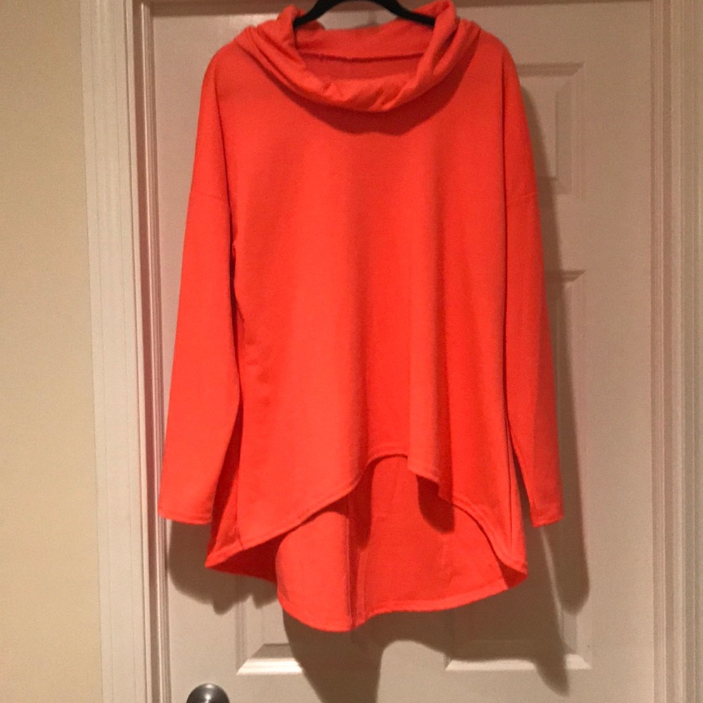 Hooded Sweatshirt  (L)  Bright Pink  NWOT